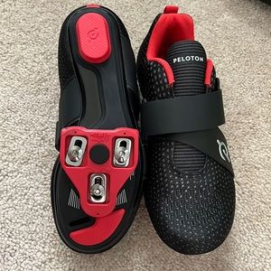 Worn one time by wife. She hated the Peloton and now you can benefit from that!